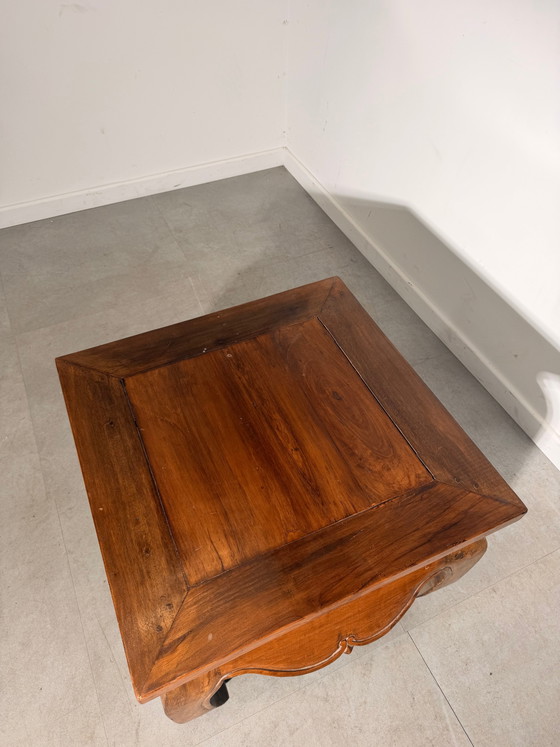 Antique Asian Hardwood Side Table (photo 4 of 5)