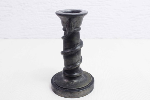 Schlangenleuchter aus Zinn im Jugendstil von J. Buchs, frühes 20. Jahrhundert