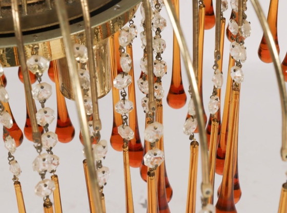 Image 1 of Murano tear drop chandelier 1970’s