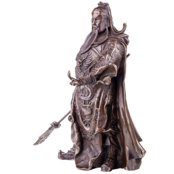 Image 1 of Statua in bronzo del generale cinese asiatico Guan Yu
