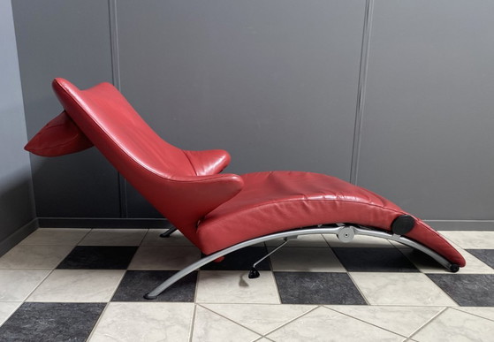 Image 1 of Fauteuil relax pliable rouge de Stefan Heiliger modèle Solo 699 pour WK Wohnen