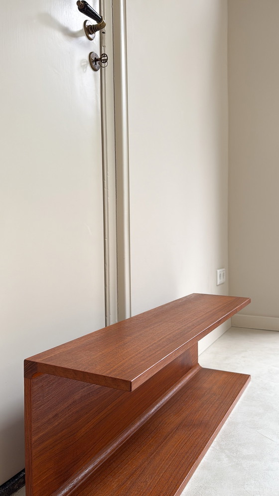 Mensola da parete vintage danese in legno di teak Pedersen & Hansen – Scaffali a muro, Wood (photo 4 of 13)