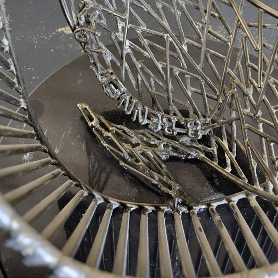 Image 1 of Scultura in filo metallico vintage senza titolo firmata Bob Bennett (1979) artista americano