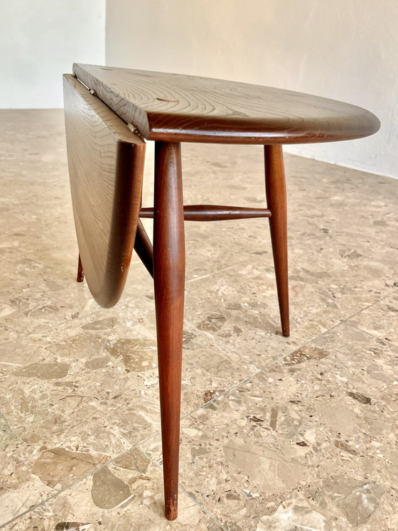 Image 1 of 1x Table basse à abattants Ercol modèle 308 en orme et hêtre, années 1960