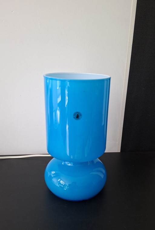 Vintage Ikea Lykta Tischleuchte in Türkis aus den 1990er Jahren. – tafellampen, Glass