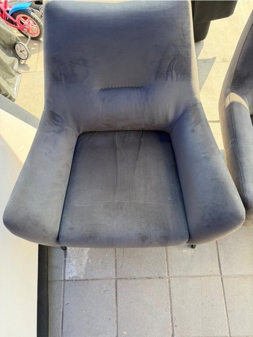2 poltrone – fauteuils, Metal, Velvet (photo 2 of 7)
