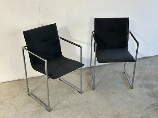 Set of 2 Arco Frame chairs - Dutch Design classic - Anthracite