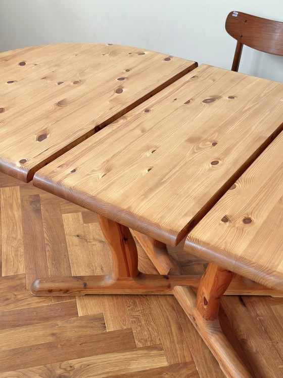 Image 1 of Vintage dining table Danish Design Dyrlund wood 1950s/60s/70s