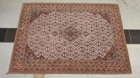 Image 1 of Hand-knotted Oriental wool Bidjar rug medallion brown 248x348cm