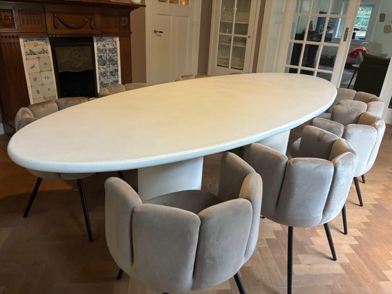 Image 1 of Mortex oval dining table