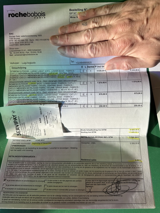 Image 1 of Roche Bobois – Dreisitzer-Bombe