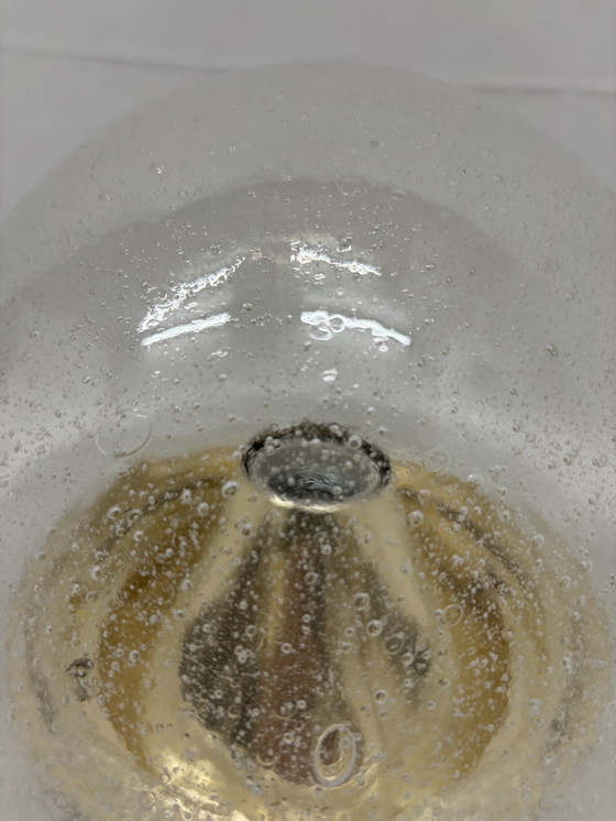 Image 1 of Lampe vintage en verre bulle Hoffmeister années 1970, ère spatiale