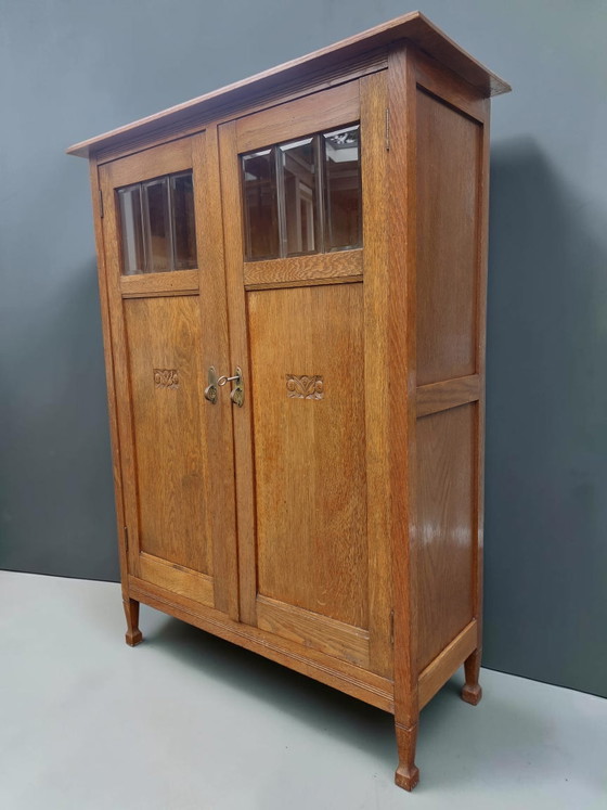 Image 1 of Antiker Art-Deco-Schrank mit Bücherregal