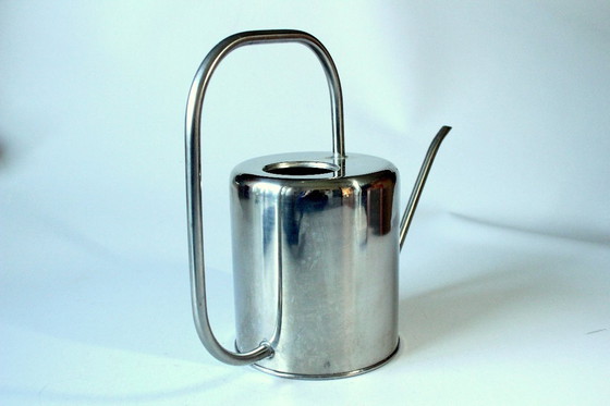 Image 1 of Tall stainless steel vintage watering can