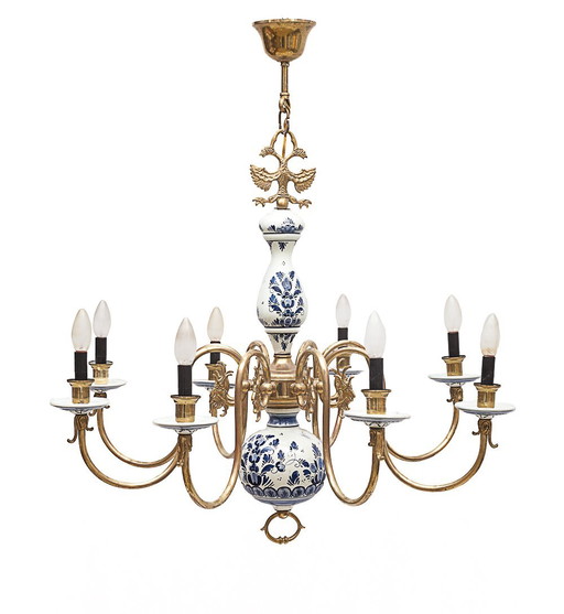 8-light Dutch chandelier