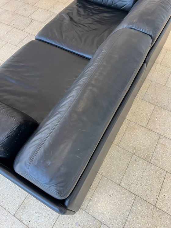 De Sede DS 76 Divano nero Design Couch – Divani 2 posti, Pelle, Legno (photo 9 of 13)