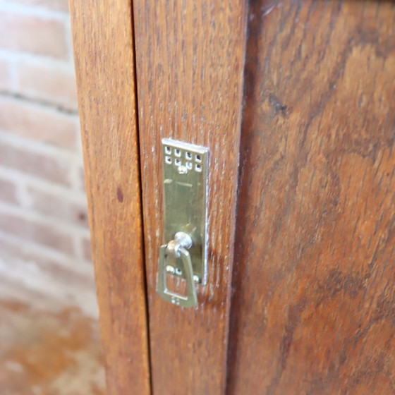 Image 1 of Vintage tall marble bedside table