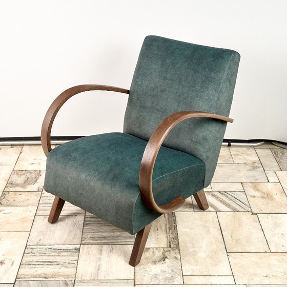 Image 1 of Poltrona modello H 410 tipo C, disegnata da Jindrich Halabala, anni '40, Cecoslovacchia.