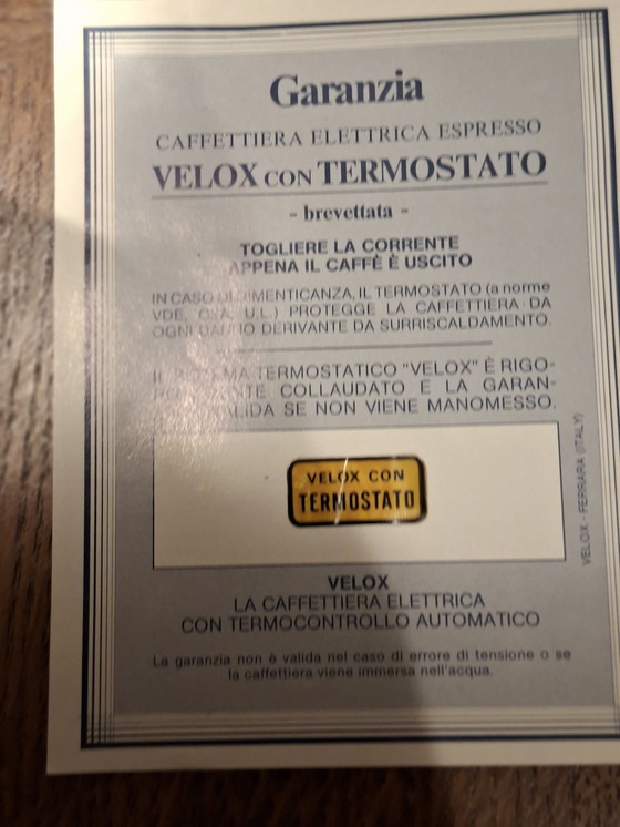 Image 1 of Machine à expresso Velox des années 1970 / état neuf, conçue par P. Malago