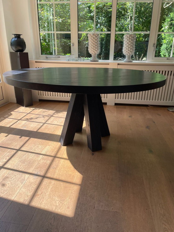 Image 1 of table à manger en bois noir