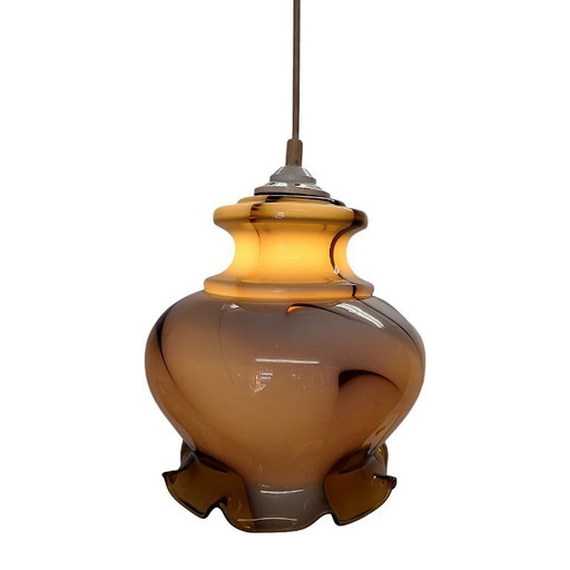 Vintage Französisch Hängeleuchte Kelch