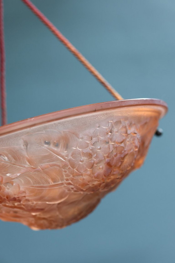 Image 1 of Lampada a sospensione floreale Art Déco