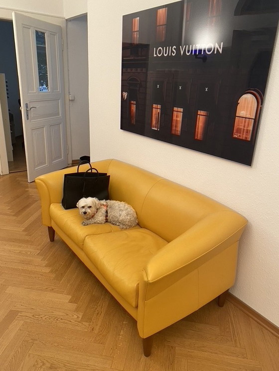 Image 1 of Poltrona Frau 2-seater Europa 93 Pelle Vintage Sofa