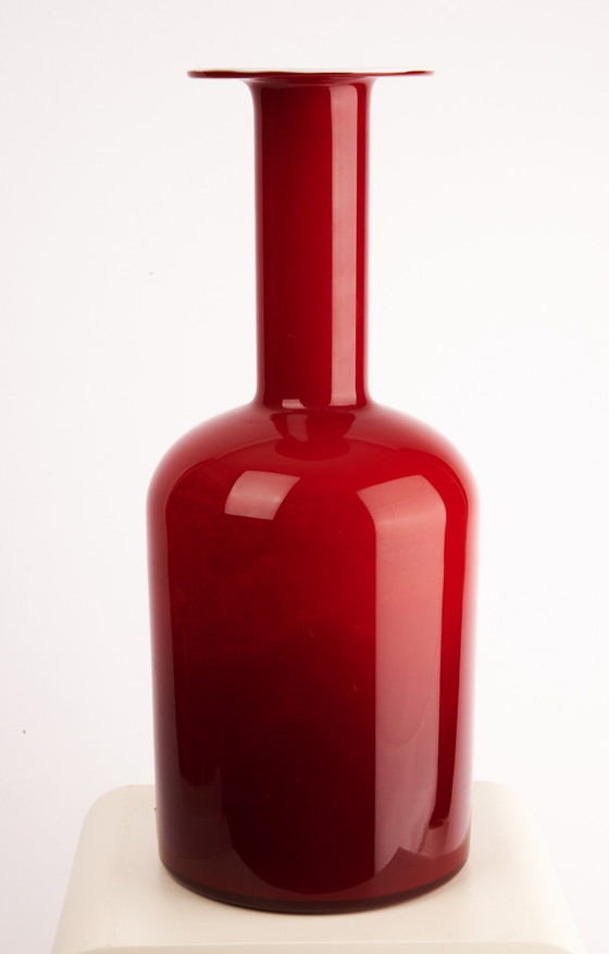 Image 1 of Gulvase rouge, Design Otto Brauer Pour Holmegaard