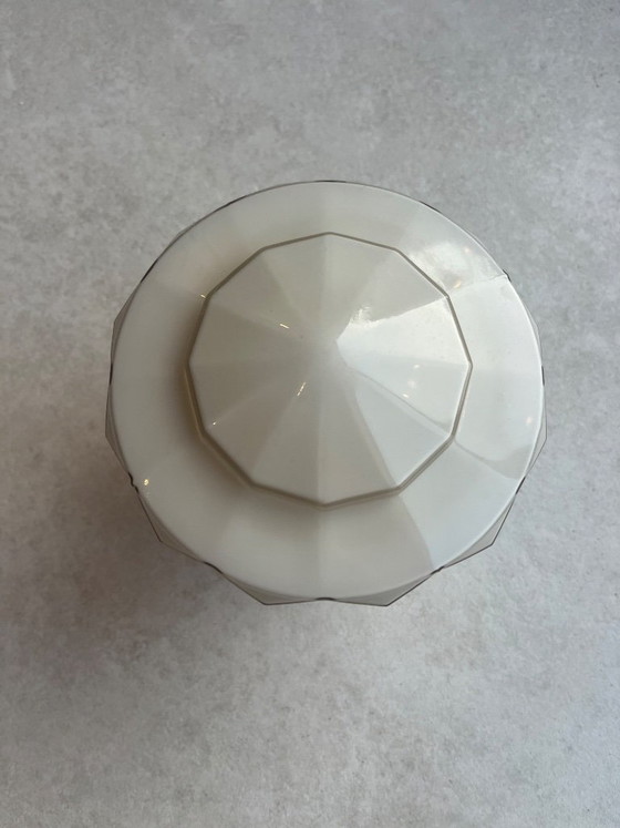 Vintage Ceiling Light Geometric Shape (Art Deco) – Nika, Glass (photo 2 of 5)