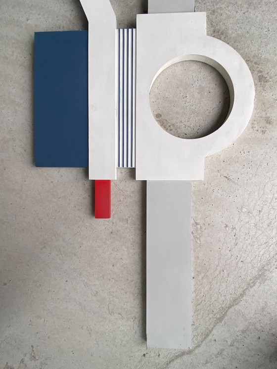 Image 1 of Scultura murale di François Decq, composizione astratta, 89