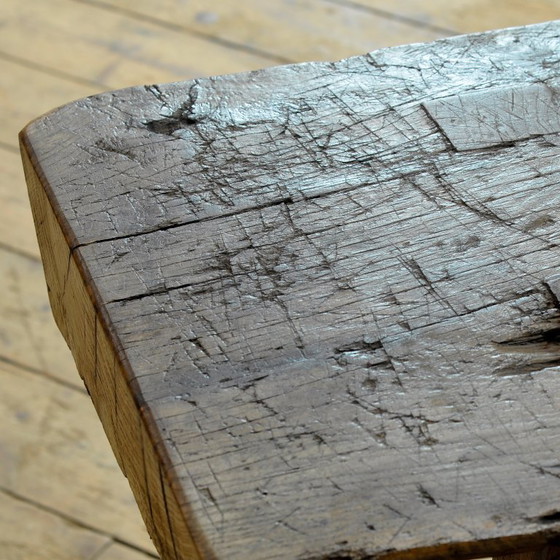 Eichen-Metzgertisch, circa 1920 – Konsolen, Holz (photo 8 of 11)
