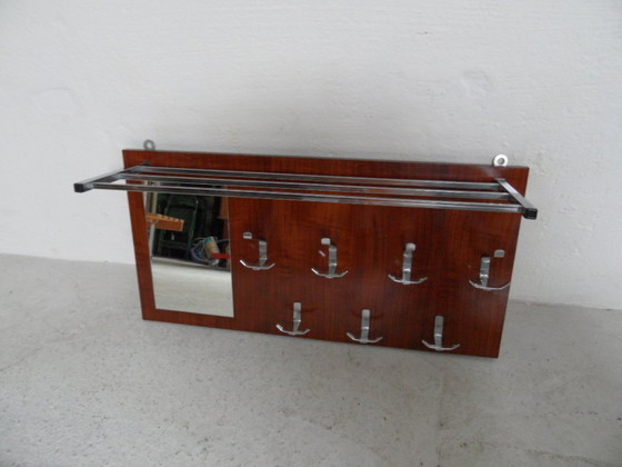 Image 1 of Vintage coat rack with mirror