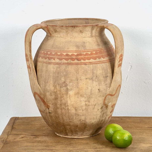 Antike Keramikvase im Wabi-Sabi-Stil (ca. 1920) #7