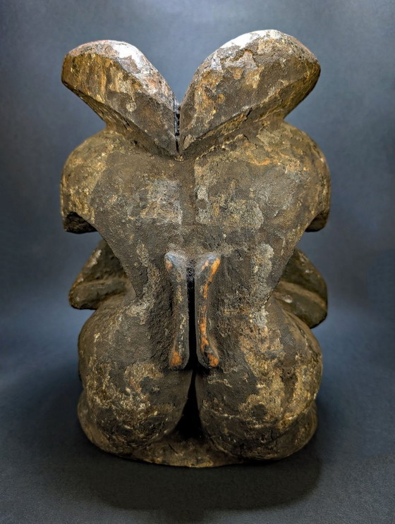 Stemma Janus Bangwa/Bamileke (Troh Night Society) Camerun - 1950 circa – Sculture, Wood (photo 4 of 20)