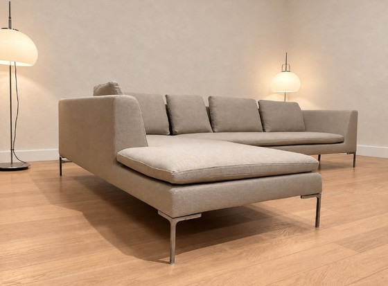 NEW B&B Italia Charles Corner Sofa + WARRANTY, Other, Metal, Beige (photo 3 of 11)