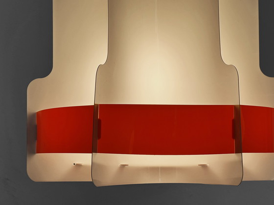 Image 1 of Plastic Sheet Pendant Light by Quality System, Denmark 1970s