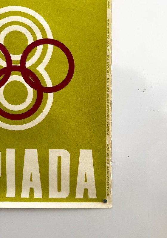 Image 1 of 🏅 Mexico 68 – Juegos de la XIX Olimpiada | Original vintage olympics poster | 90 x 90cm | Lance Wyman | Plakat