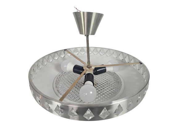 Image 1 of Vitrika - Orrefors - Carl Fagerlund - Ufo lamp - Zweden - 60's
