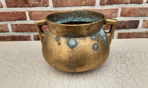 Antique bronze cooking pot , +/- 1830 , very good.