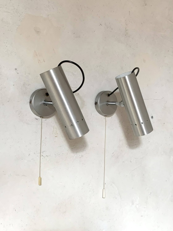 Vintage wandspots – Wandlampen, Aluminium (photo 4 of 9)