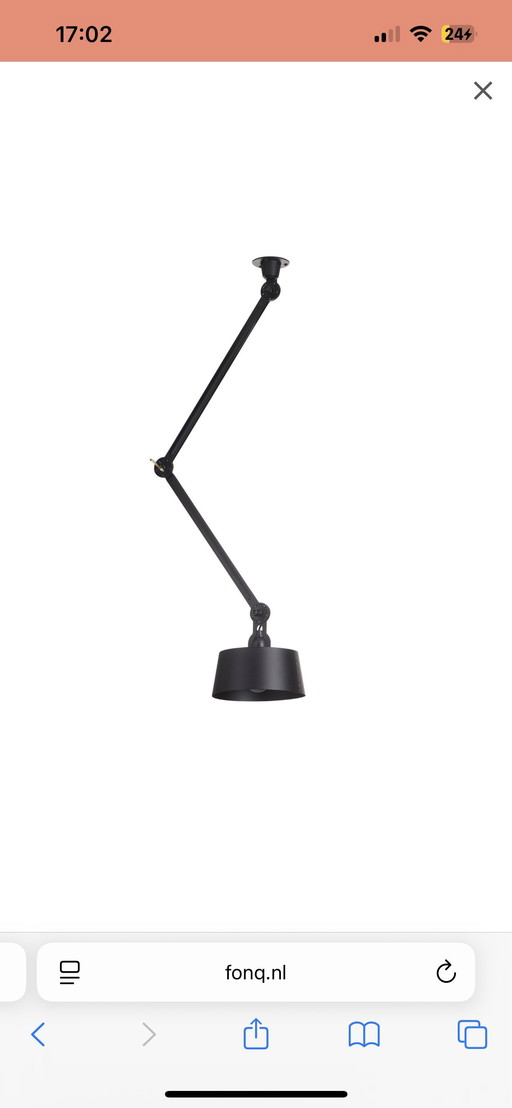 2x Tonone Bolt 2 arm upperfit installer plafonnier
