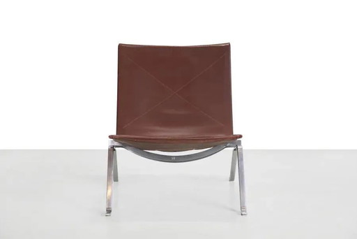 Poul Kjærholm PK22 Sessel für E. Kold Christensen – fauteuils, Leather, Chrome, Mid Century Modern (photo 2 of 9)