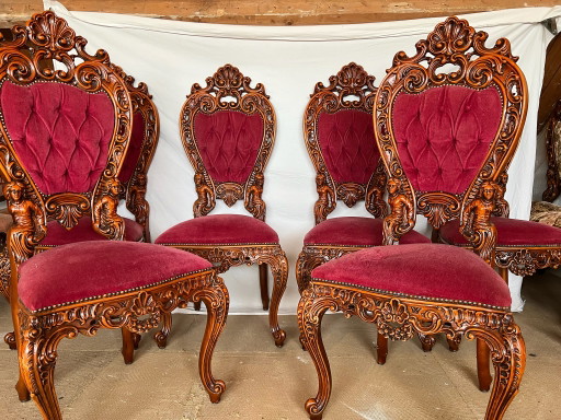 6 Sillas de comedor barrocas