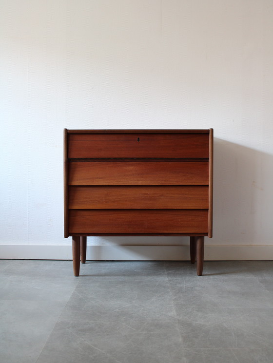 Image 1 of Vintage Danish dressing table/chest of drawers in teak