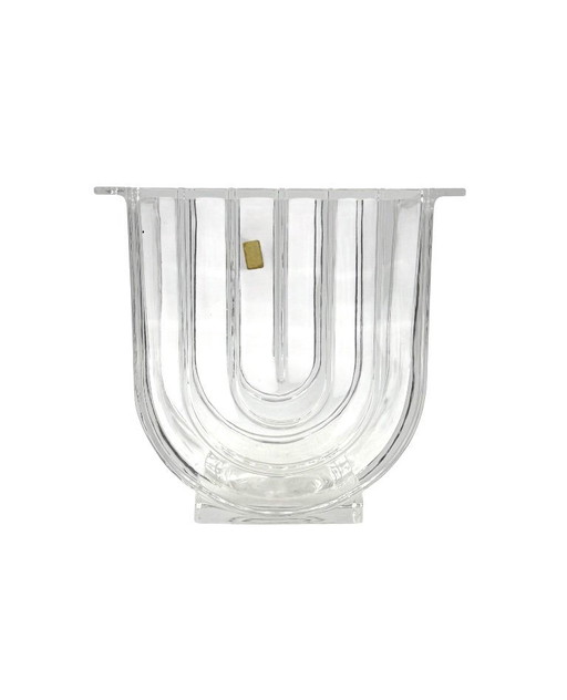 Moderne Kristallvase / Eiskübel, Laura Griziotti für Arnolfo di Cambio 1968