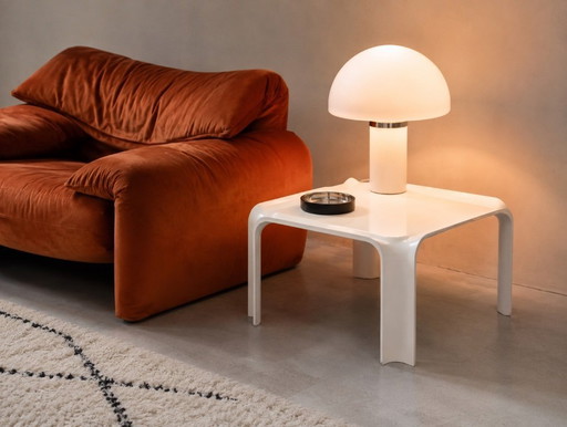 Tavolino Artifort 877 – Pierre Paulin – Bianco originale – 1965