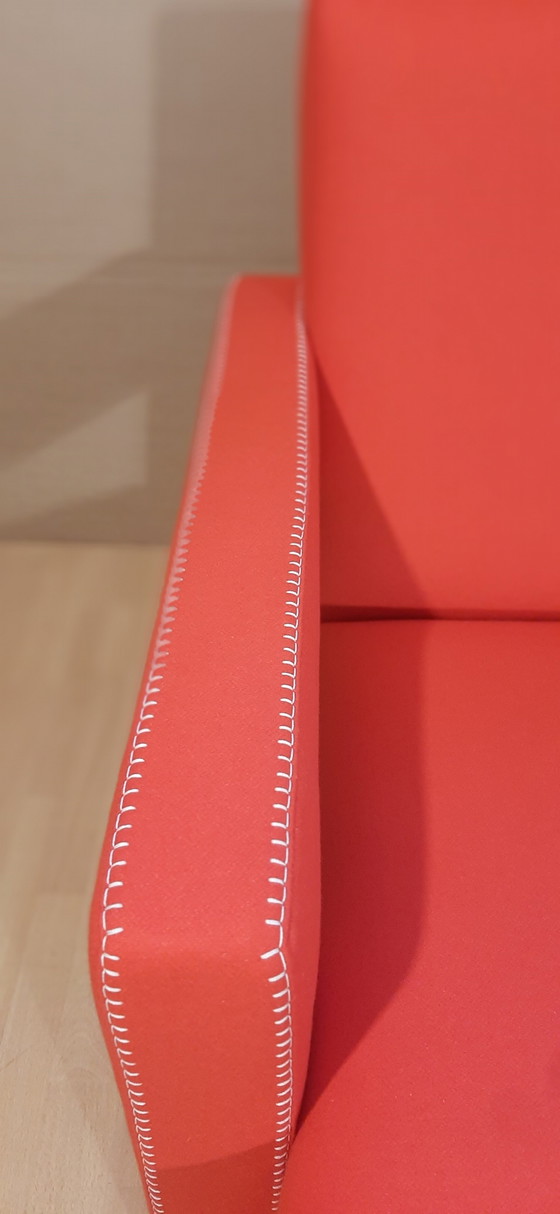 Image 1 of Cassina 2 Poltrona 637 Utrecht Nuova Mai Usata Lampo Rosso Lana 13L