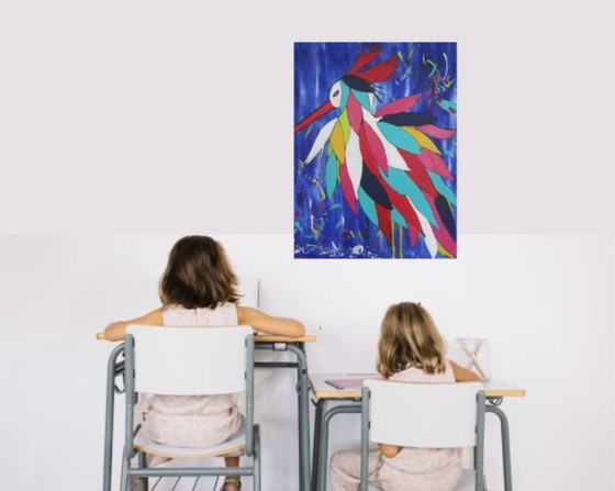 Image 1 of Modern painting "bird"