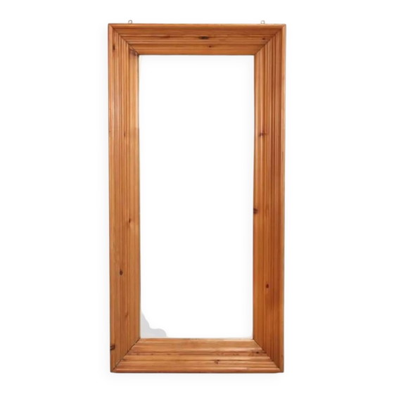 Grand miroir vintage en pin – Wood (photo 6 of 6)
