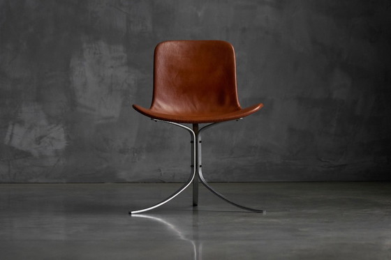 Image 1 of PK9 First Edition Esszimmerstühle von Poul Kjærholm für E. Kold Christensen, Dänemark, 1960er Jahre